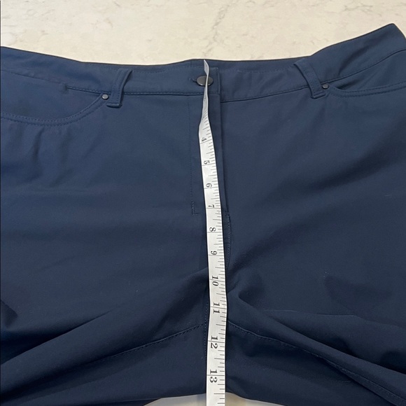 Lululemon City Sleek 5 Pocket Wide-Leg High Rise 7/8 Length Pant Navy Size 32 - Picture 7 of 9